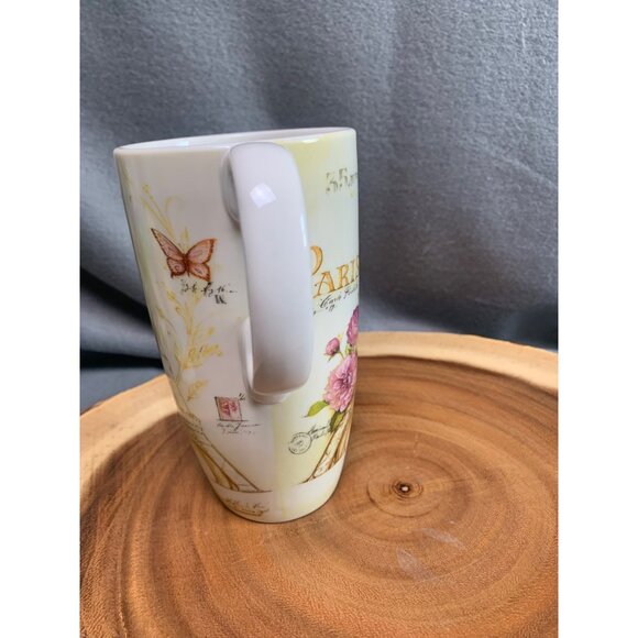 Paris Eiffel Tower 17 Oz. Floral Mug by Cypress Home - Picture 4 of 12